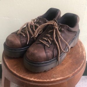 Doc Martens Brown Lace Up Stompers